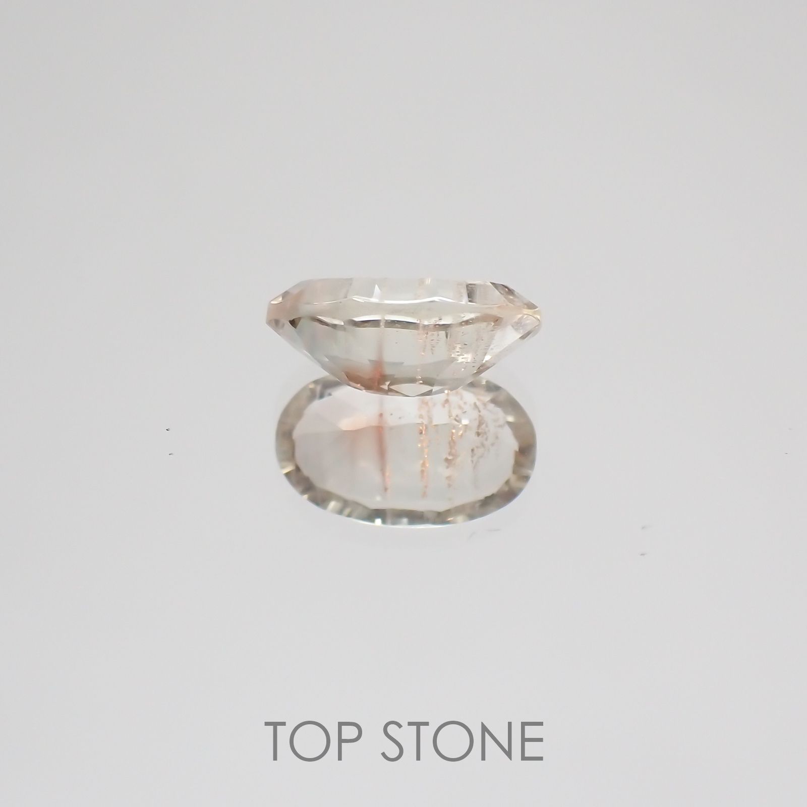◇コンケーブカット◇オレゴンサンストーン アメリカ産 ルース 1.25ct[210410420]9.3×5.9mm前後