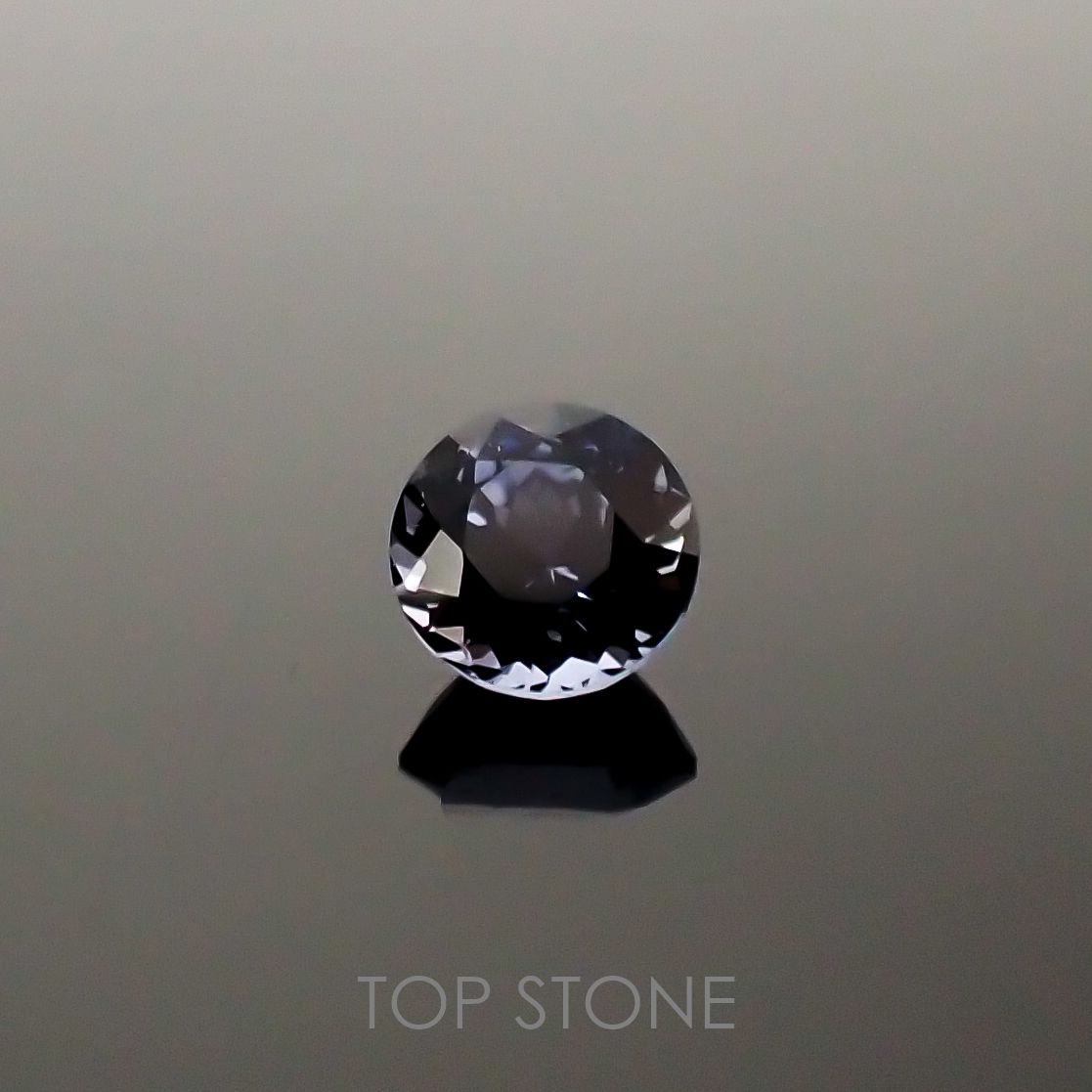 グレイッシュブルースピネル ビルマ産 ルース 0.58ct[210811123]4.8×4.8mm前後