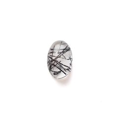 ブラックトルマリンインクォーツ ブラジル産 4.18ct[240427062]13.2x8.4mm前後