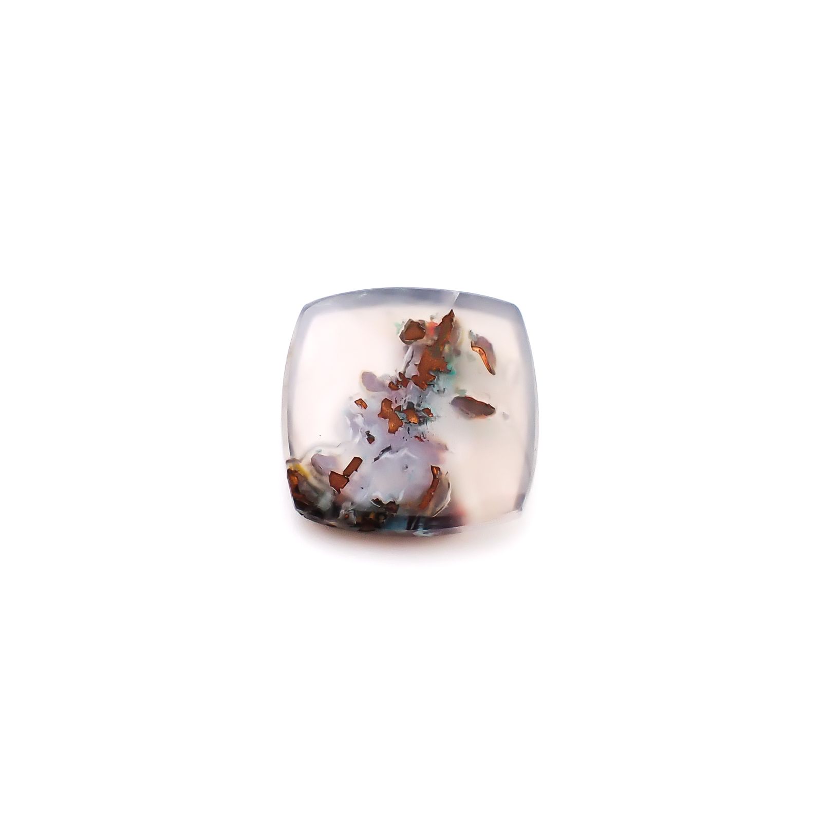 コッパークリソコラインカルセドニー インドネシア産 11.45ct / 16.4x16.3mm前後 [260932800]