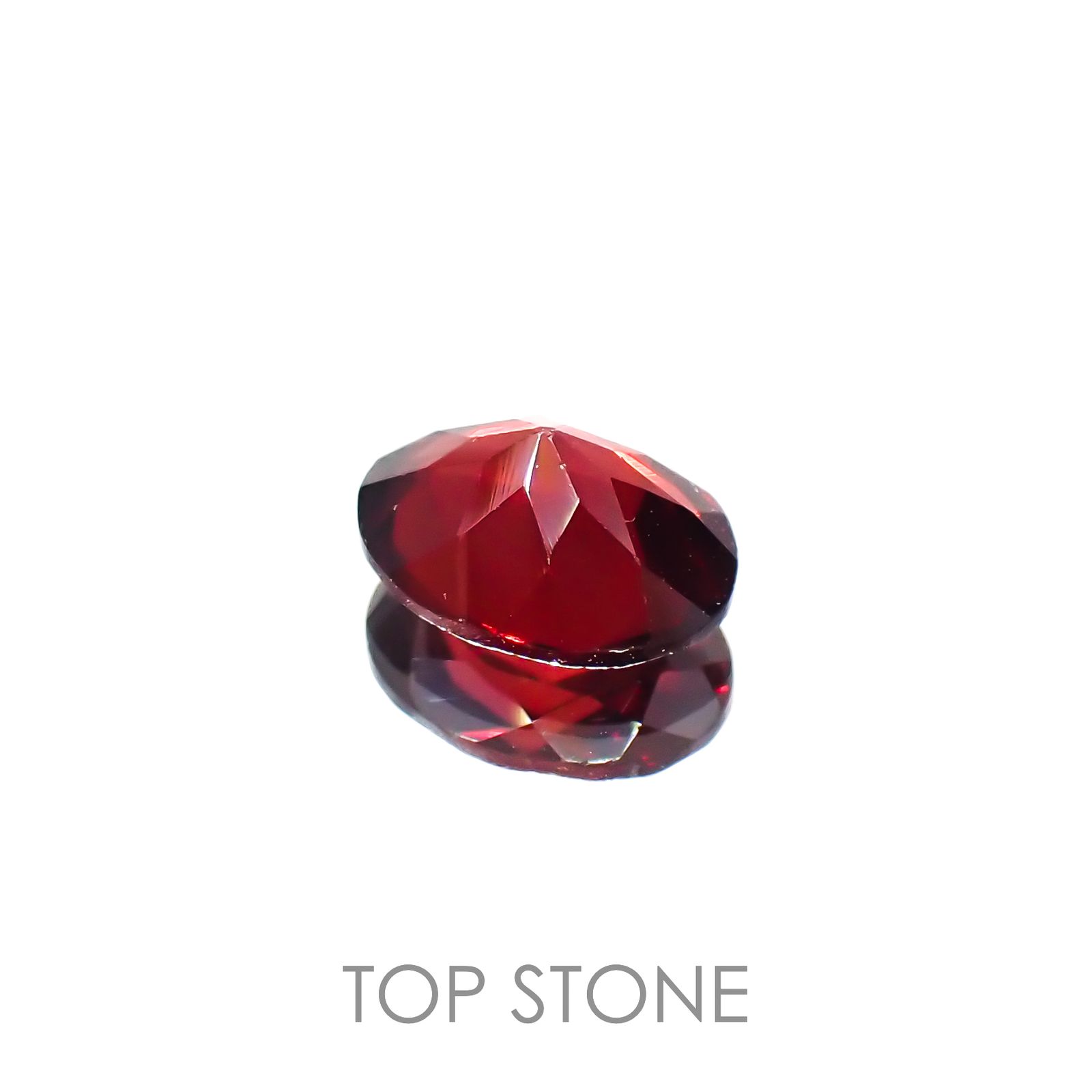 パイロープアルマンディンガーネット(宝石名パイロープ アルマンディン・ガーネット)ブラジル産 1.51ct 識別済[221219539]8.1x6.2mm前後