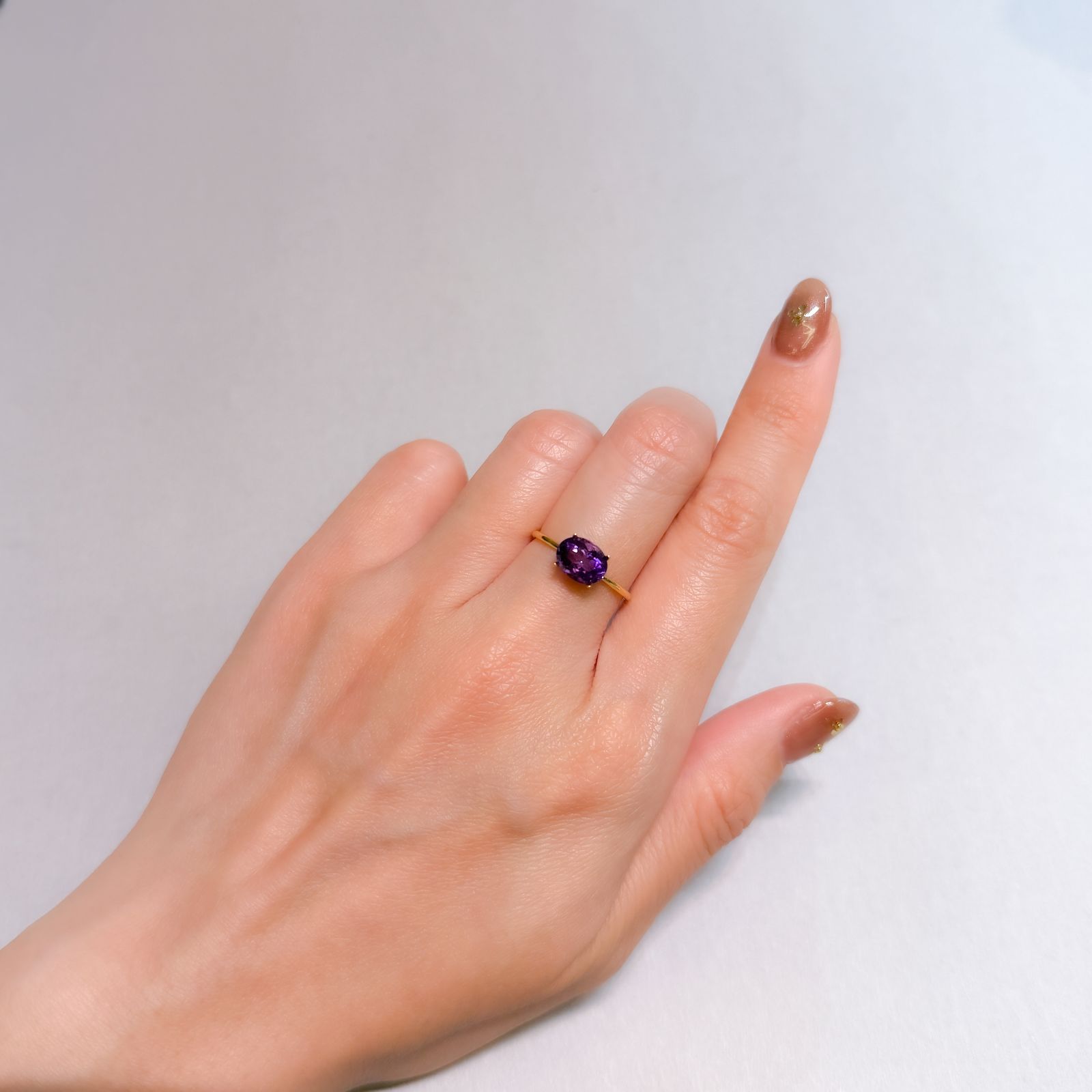 カラーシフトアメジスト ブラジル/ウルグアイ産 1.26ct [250329979]8x6.2mm前後