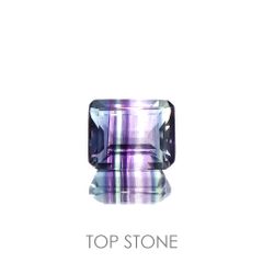 パーティカラーフローライト(宝石名フルオライト)ブラジル産 4.63ct 識別済[220115086]10.1x8.2mm前後