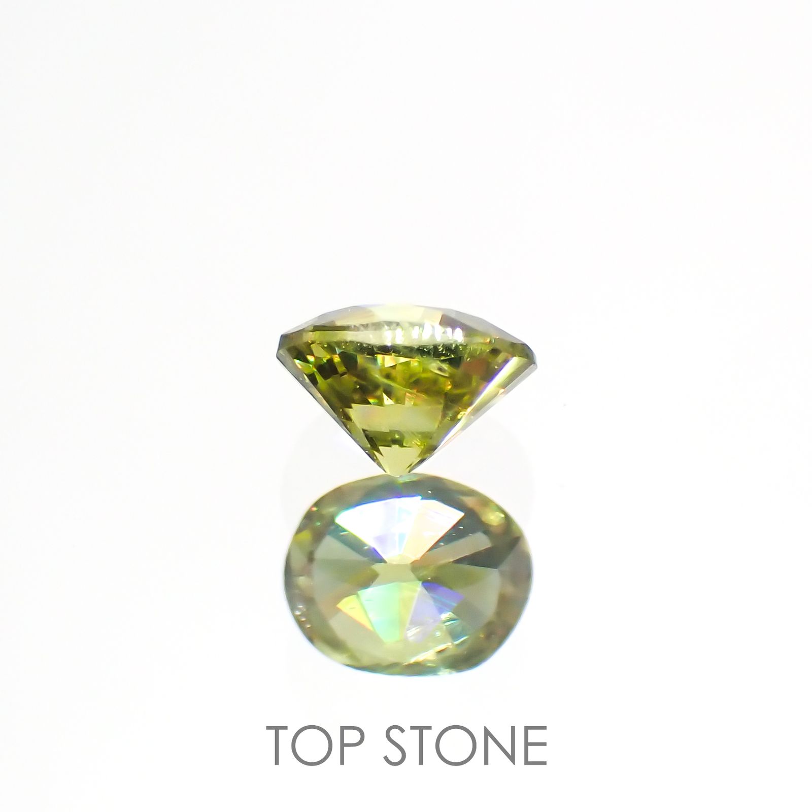 デマントイドガーネット(宝石名デマントイド・ガーネット) ナミビア産 0.23ct 識別済[210912787]3.8×3mm前後