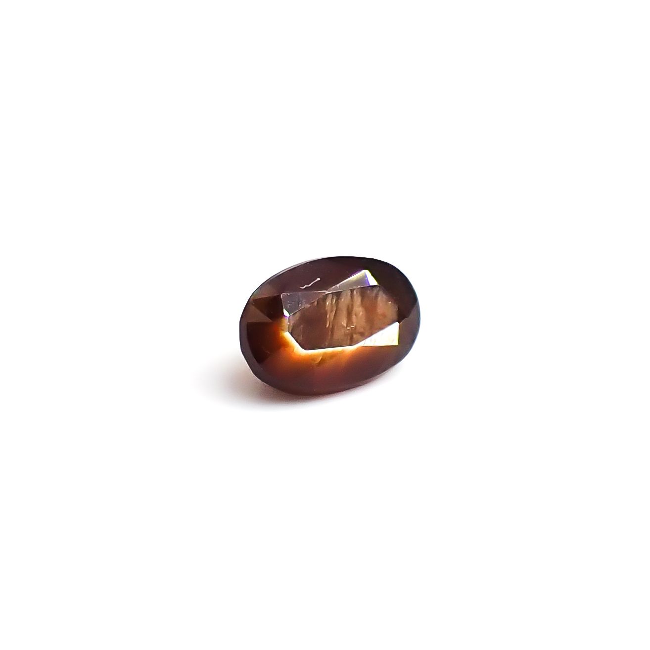 レインボーガーネット 日本・奈良県産 0.80ct / 6.4x4.4mm前後 [260432090]