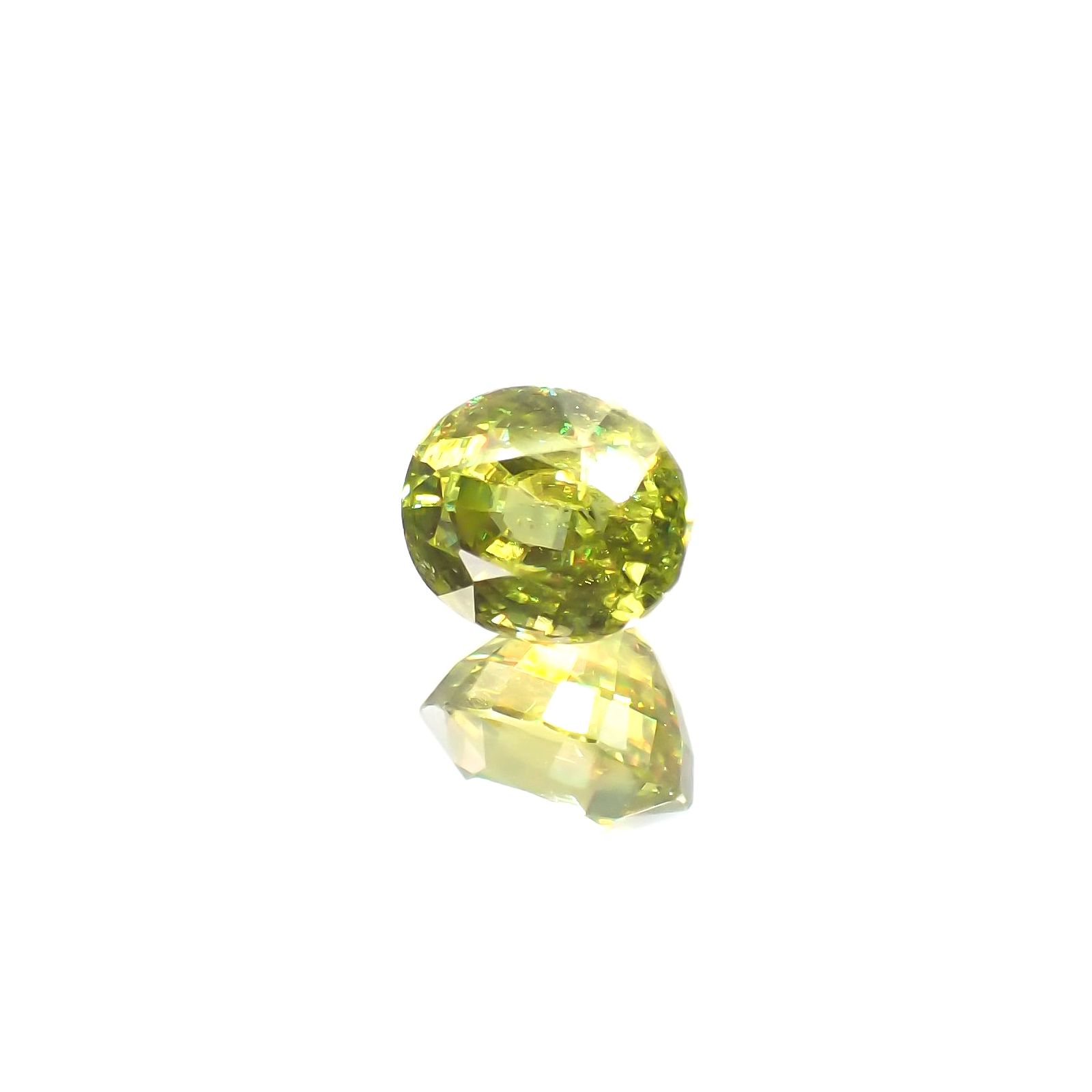 スフェーン(宝石名スフェーン) マダガスカル産 1.391ct ソ付(彩珠)[210712179]6.8×5.6mm前後