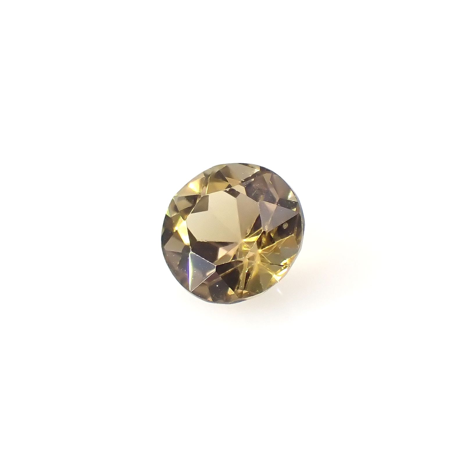 イエローゾイサイト タンザニア産 0.64ct[240427136]5.3x5.3mm前後