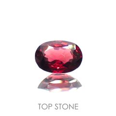 レッドスピネル(宝石名レッド・スピネル)タンザニア産 0.960ct ソ付(彩珠)[220817242]7.3x5.2mm前後
