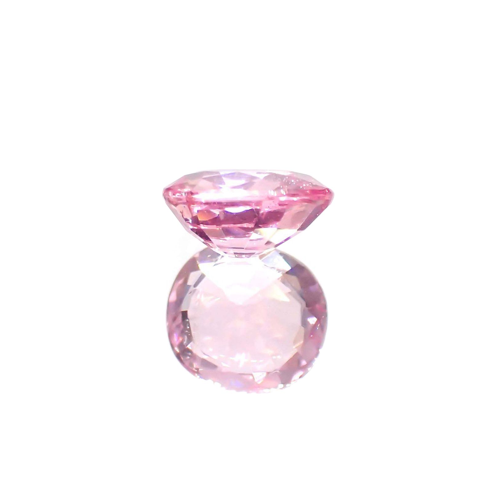 ピンクスピネル(宝石名ピンク・スピネル)タンザニア産 識別済 1.19ct / 6.8x6.4mm前後 [260222568]