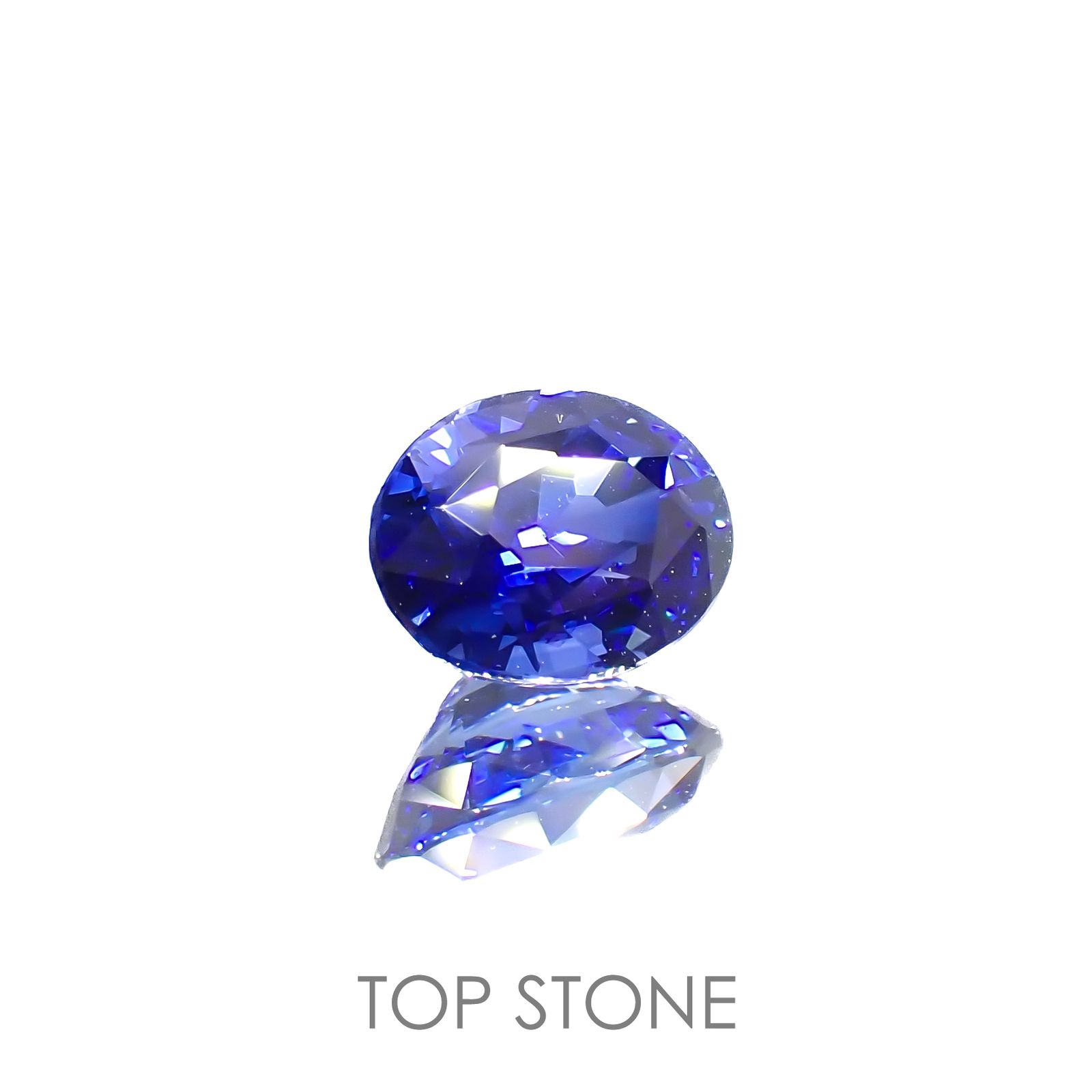 コーンフラワーブルーサファイア(宝石名サファイア/コーンフラワーブルー)マダガスカル産 1.14ct AIGS鑑付[220616444]6.87x5.35mm前後