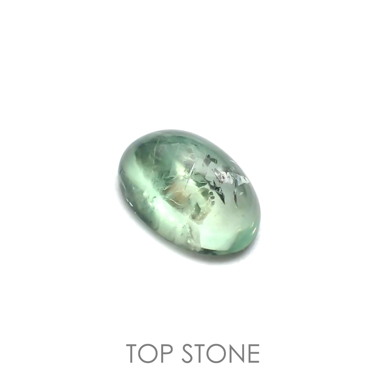 フローライト フルオレッセンス(宝石名フルオライト)イギリス・ロジャリー鉱山産 3.83ct 識別済[211113763]11.5x7.6mm前後
