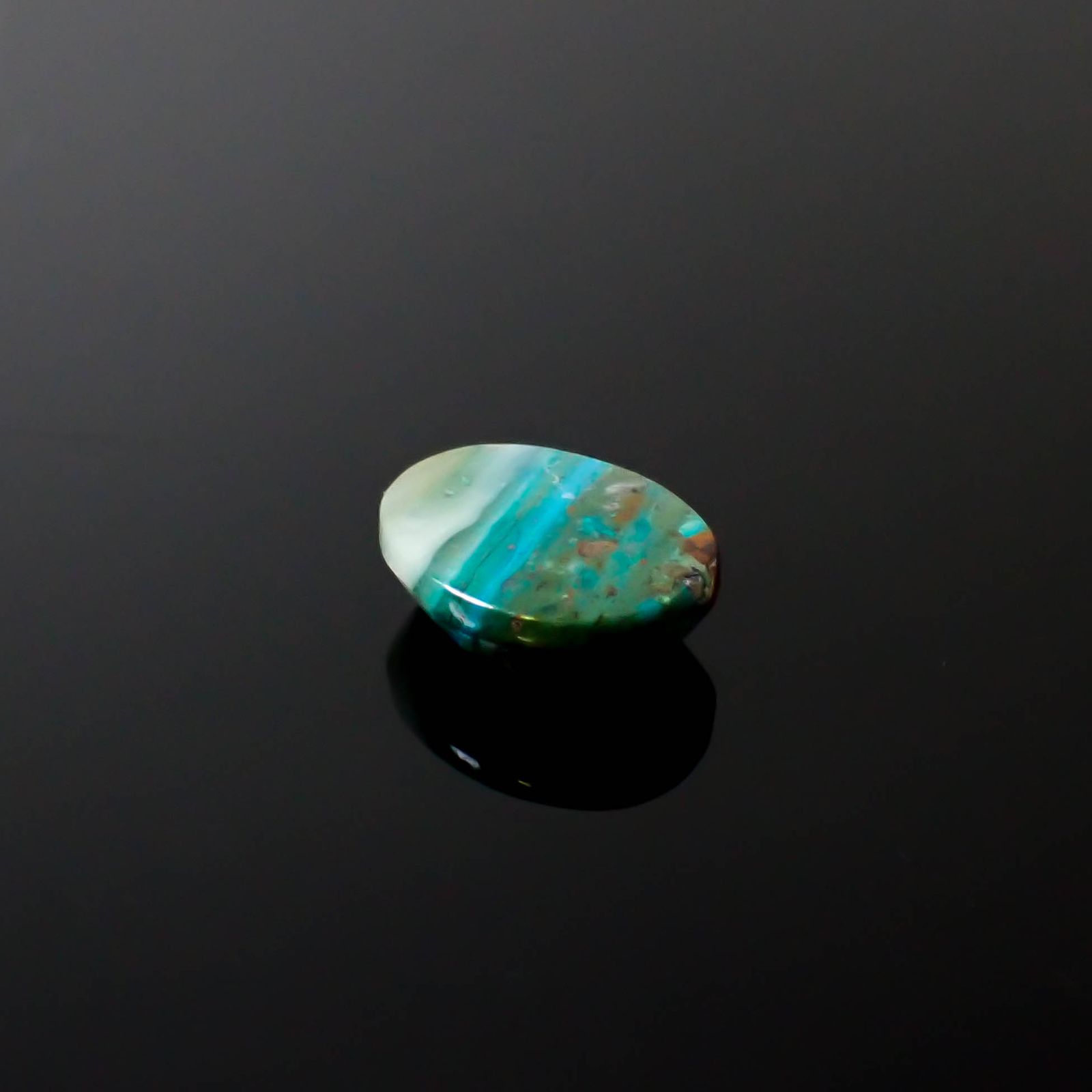 ブルーオパール ペルー産 7.40ct [250430255]15.3x12mm前後