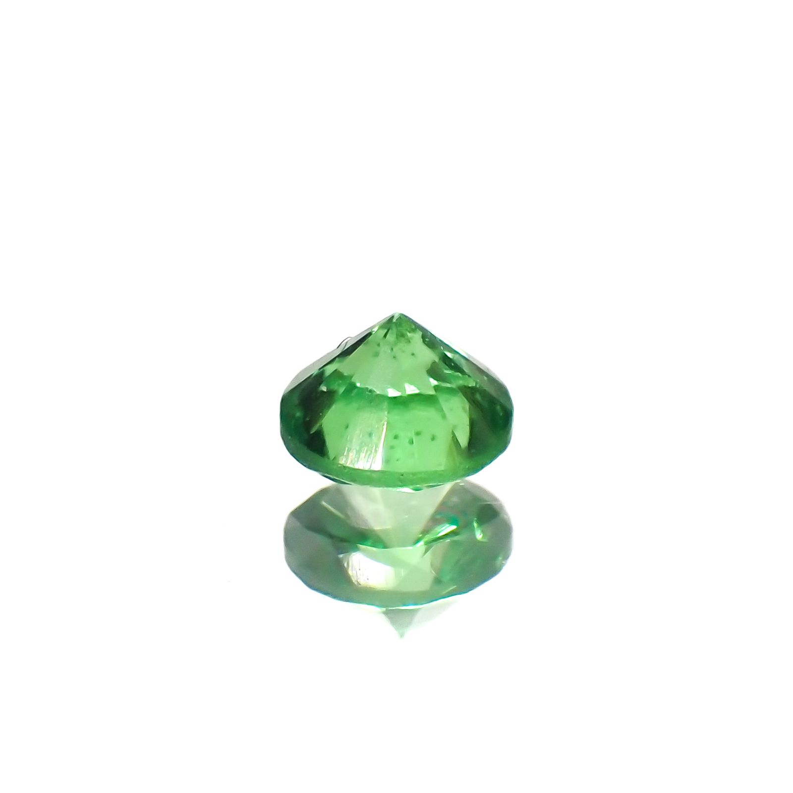 ツァボライト(宝石名グリーン グロッシュラー・ガーネット)タンザニア産 0.15ct 識別済[240226098]3.1x3.1mm前後