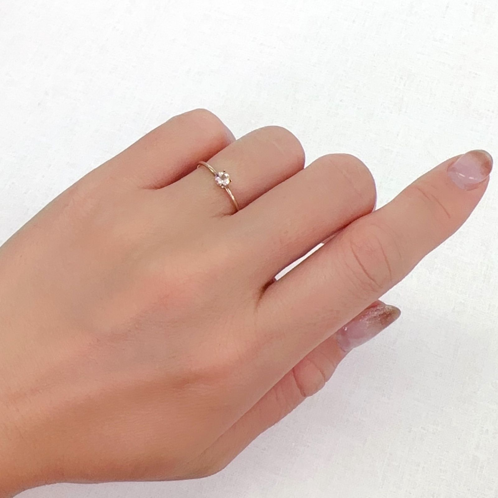 インペリアルトパーズ ブラジル産 0.18ct[230923510]3.5x3.5mm前後
