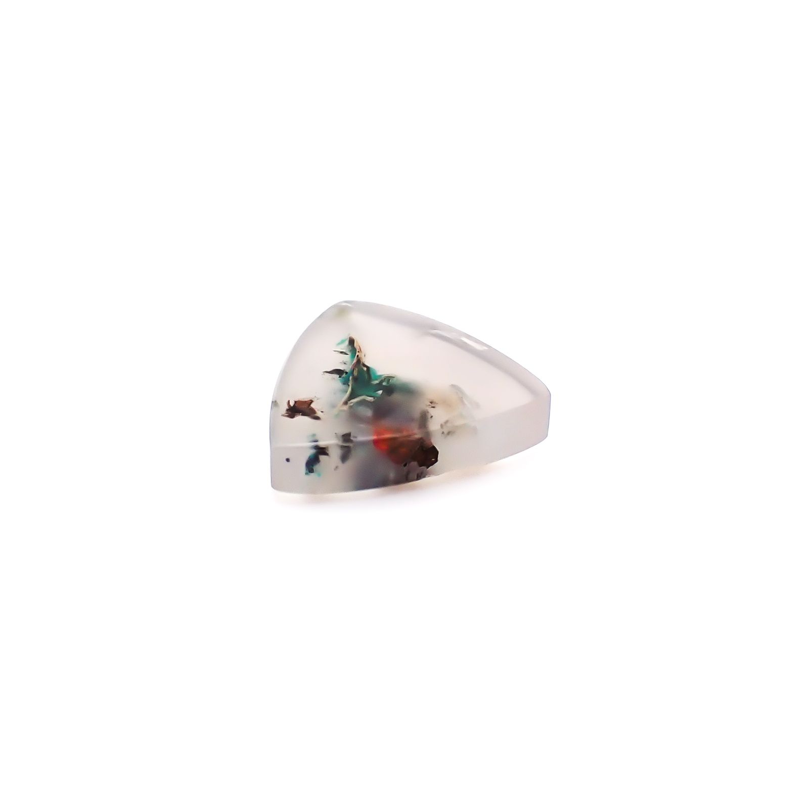 コッパークリソコラインカルセドニー インドネシア産 5.10ct / 13.1x12.8mm前後 [260932797]