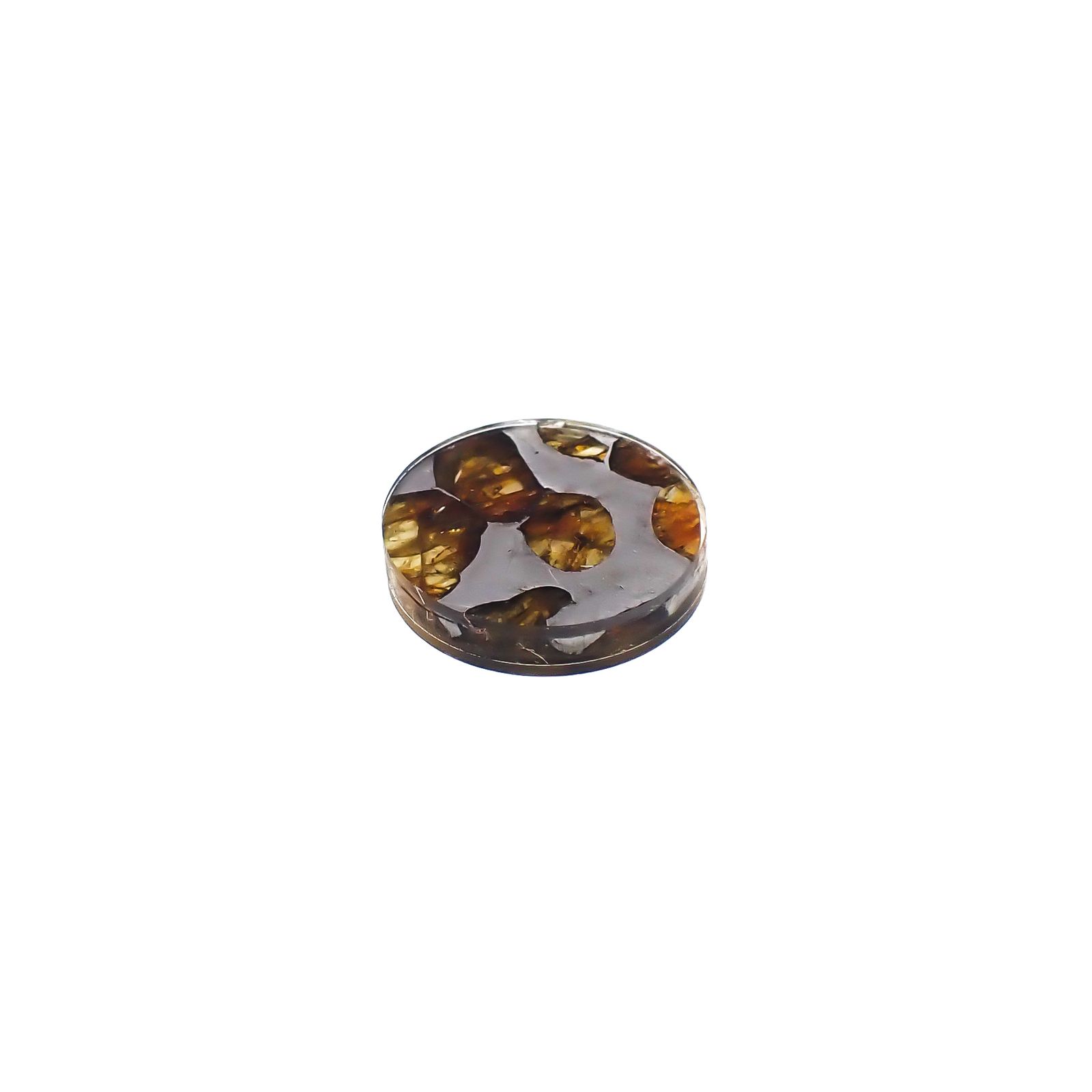 パラサイト隕石Sericho トリプレット 発見地:ケニア 3.91ct[240125727]12.1x12mm前後