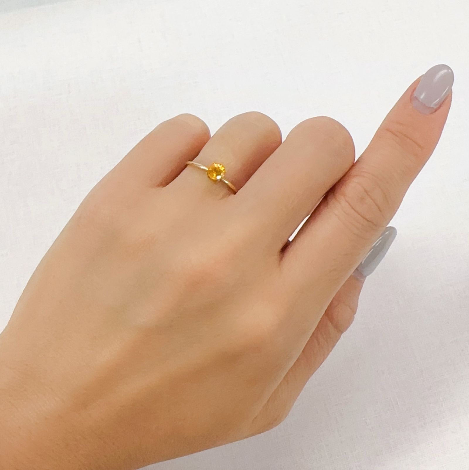 スペサルティンガーネット ナイジェリア産 0.52ct[230923371]4.4x4.4mm前後