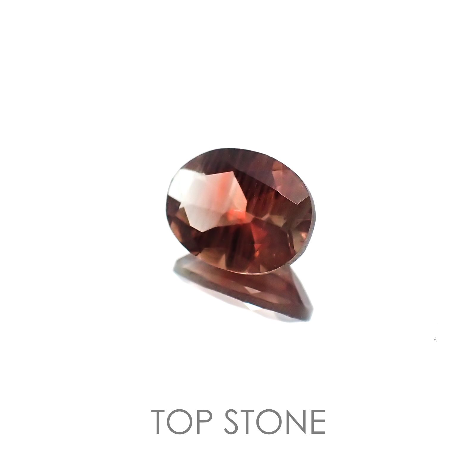 バイカラーオレゴンサンストーン(宝石名バイカラー・ラブラドライト) アメリカ・オレゴン州産 1.01ct 識別済[20118401]7.9×6.1mm前後