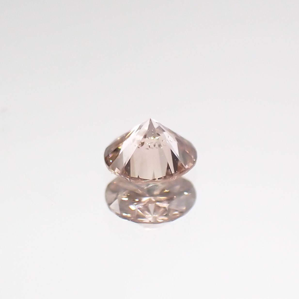 ピンクダイヤモンド(宝石名ダイヤモンド) SI-2 / LIGHT BROWN PINK 0.077ct ソ付(CGL)[210711796]2.7×2.8mm前後