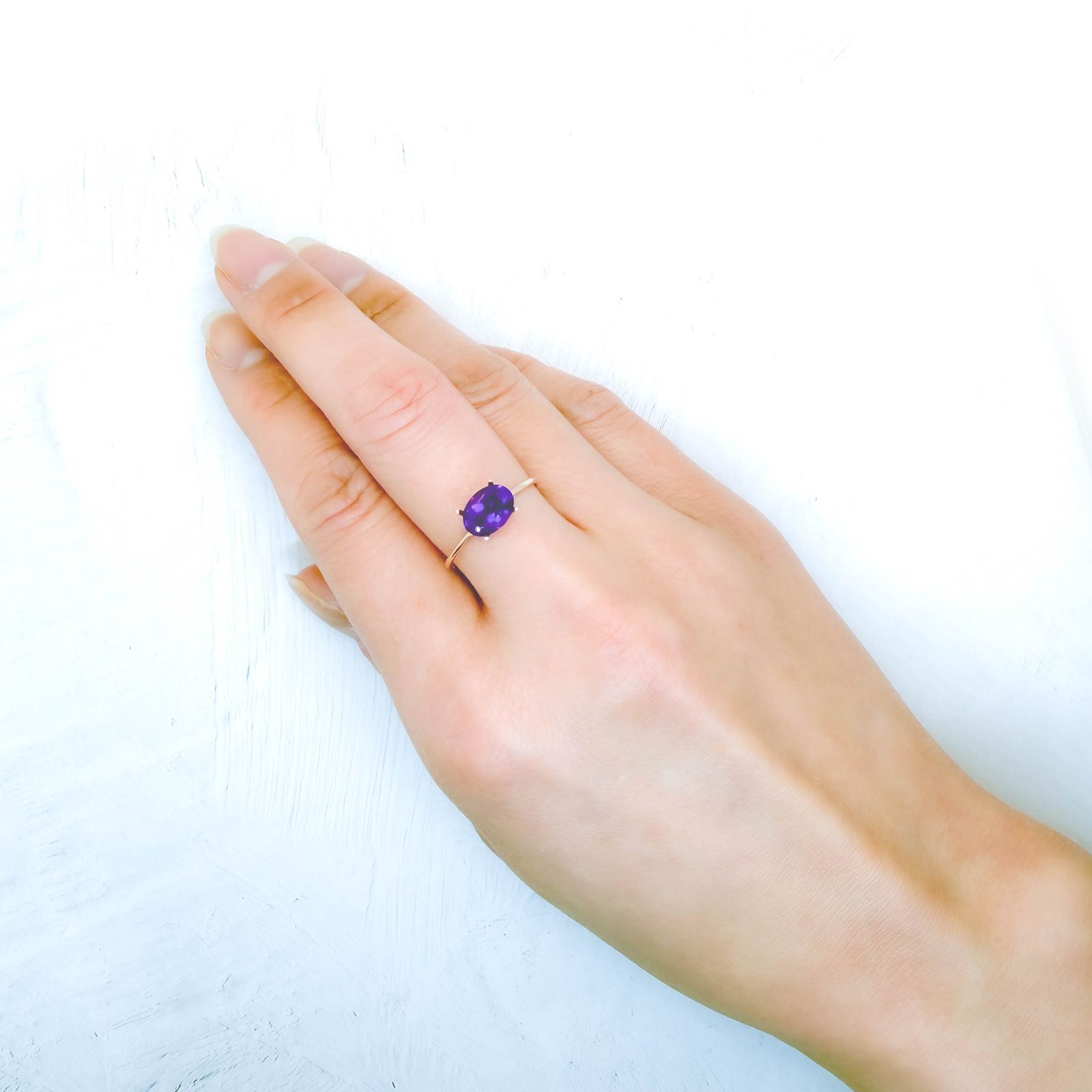 カラーシフトアメジスト ブラジル/ウルグアイ産 1.17ct / 8.2x6mm前後 [260131640]