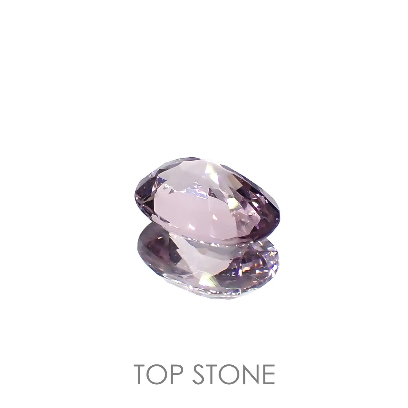 ラベンダーピンクスピネル(宝石名スピネル)ビルマ/マダガスカル産 0.83ct 識別済[220917592]7x5mm前後
