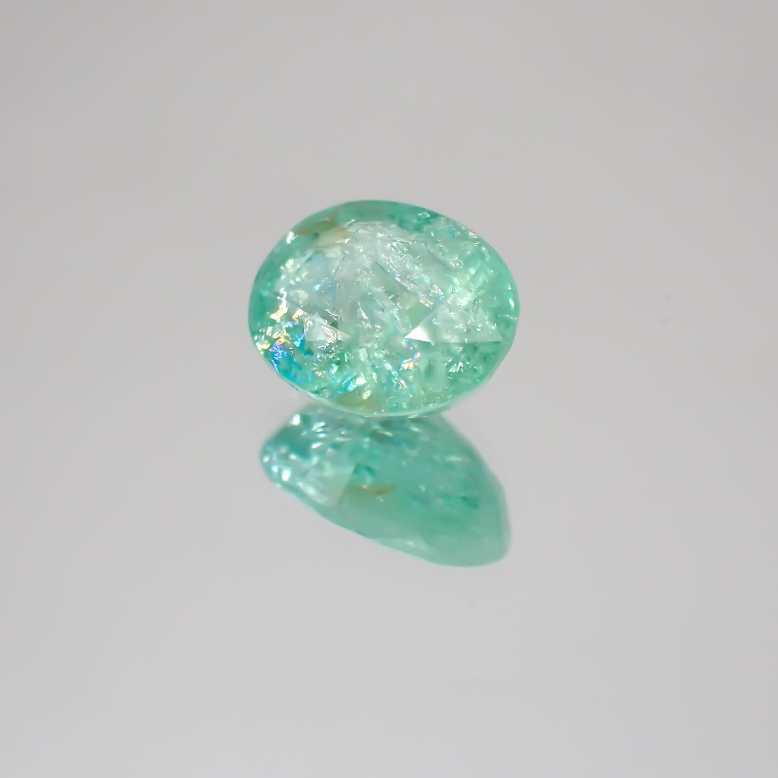 パライバトルマリン モザンビーク産 ルース 1.99ct[21059408]8.9×6.9mm前後