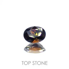 エピドート(宝石名エピドート)タンザニア産 0.59ct 識別済[221018698]5.9x4.5mm前後