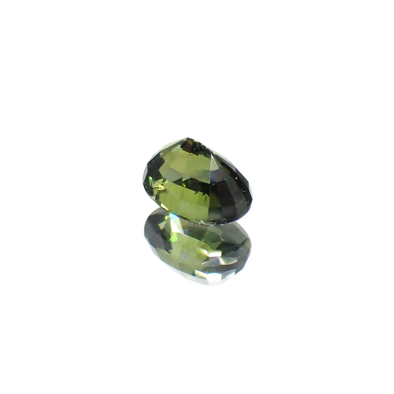 グリーンジルコン(宝石名ジルコン)スリランカ/カンボジア産 1.19ct 識別済[220114897]6.7x4.8mm前後