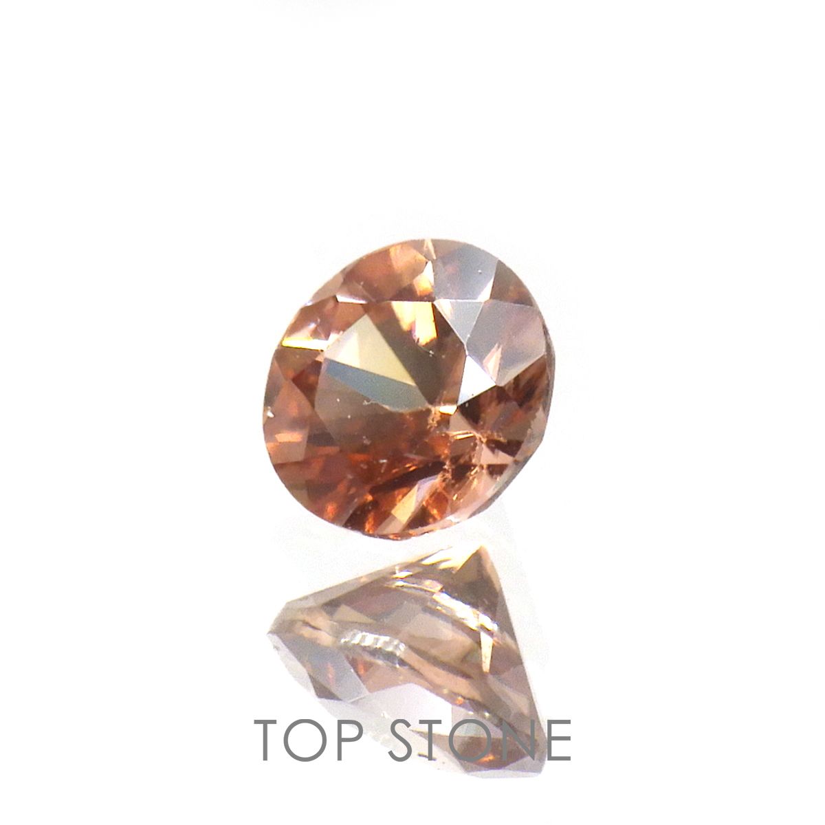 ライトピンクジルコン(宝石名ジルコン)スリランカ/カンボジア産 0.41ct 識別済[220716988]4.1x4mm前後