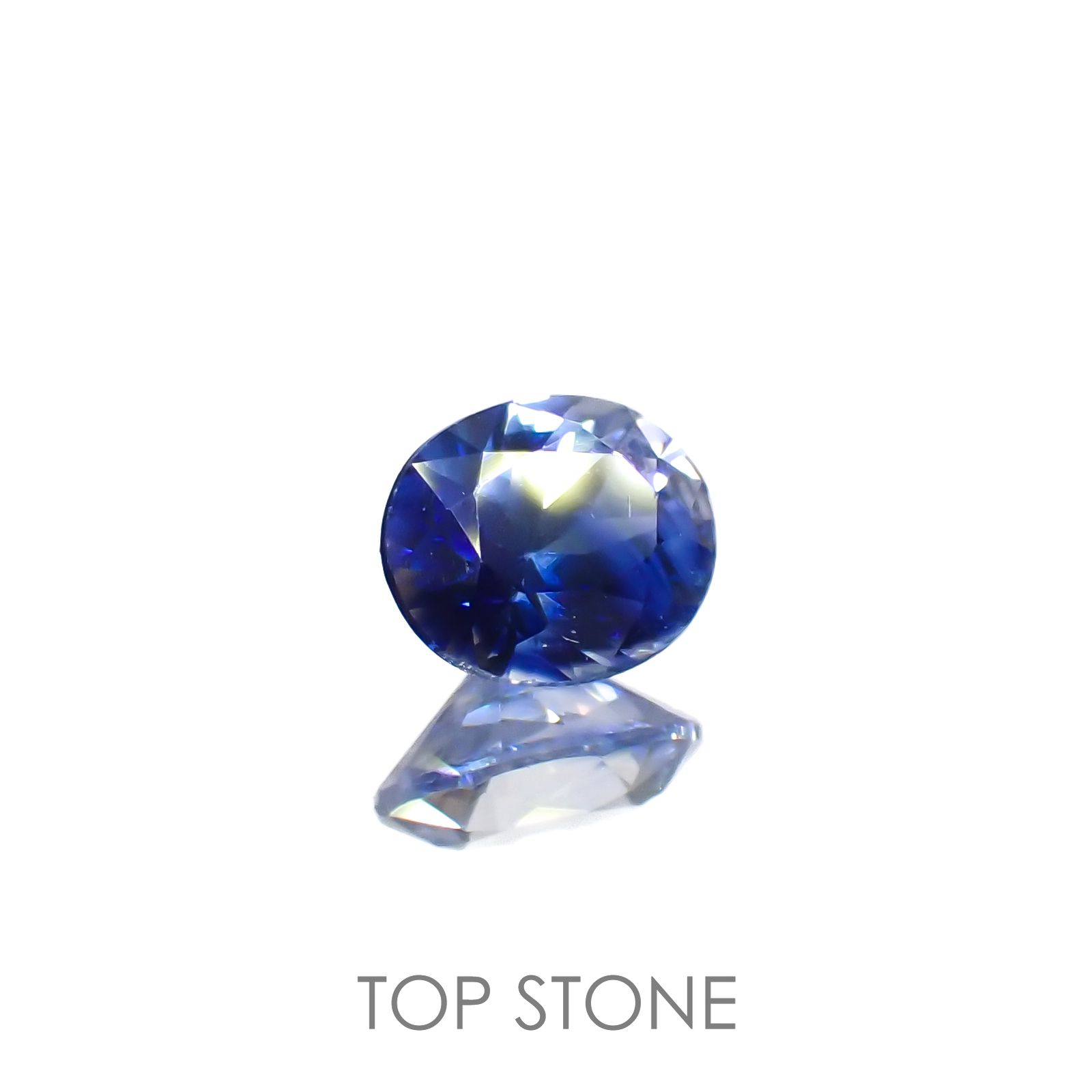 バイカラーサファイア(宝石名サファイア)スリランカ/マダガスカル産 0.60ct 識別済[220817430]5.6x4.6mm前後