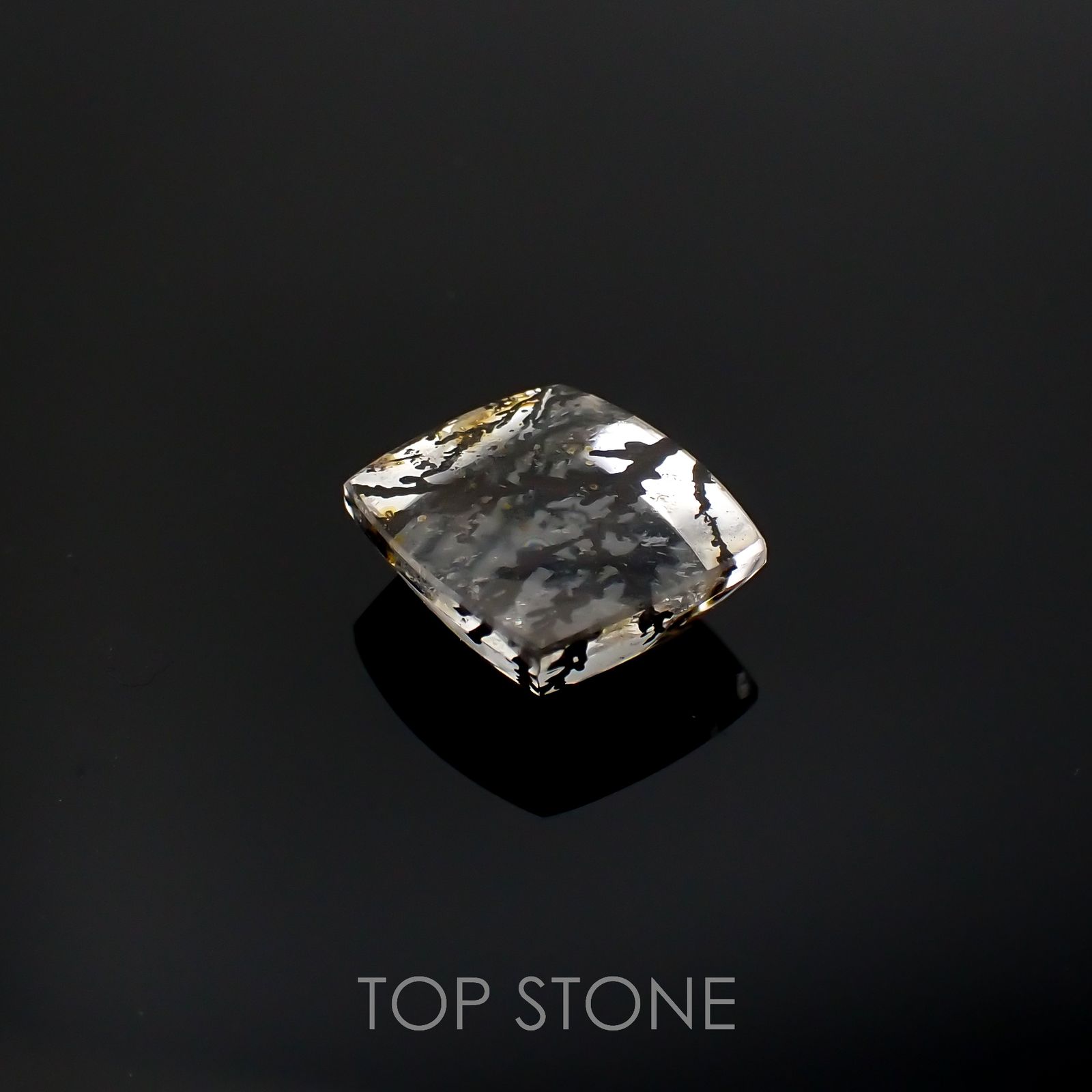 デンドリチッククォーツ ブラジル産 5.15ct[220616706]10.7x11.7mm前後