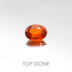 オレンジカイヤナイト タンザニア産 ルース 1.56ct[20105991]8.1×6.1mm前後