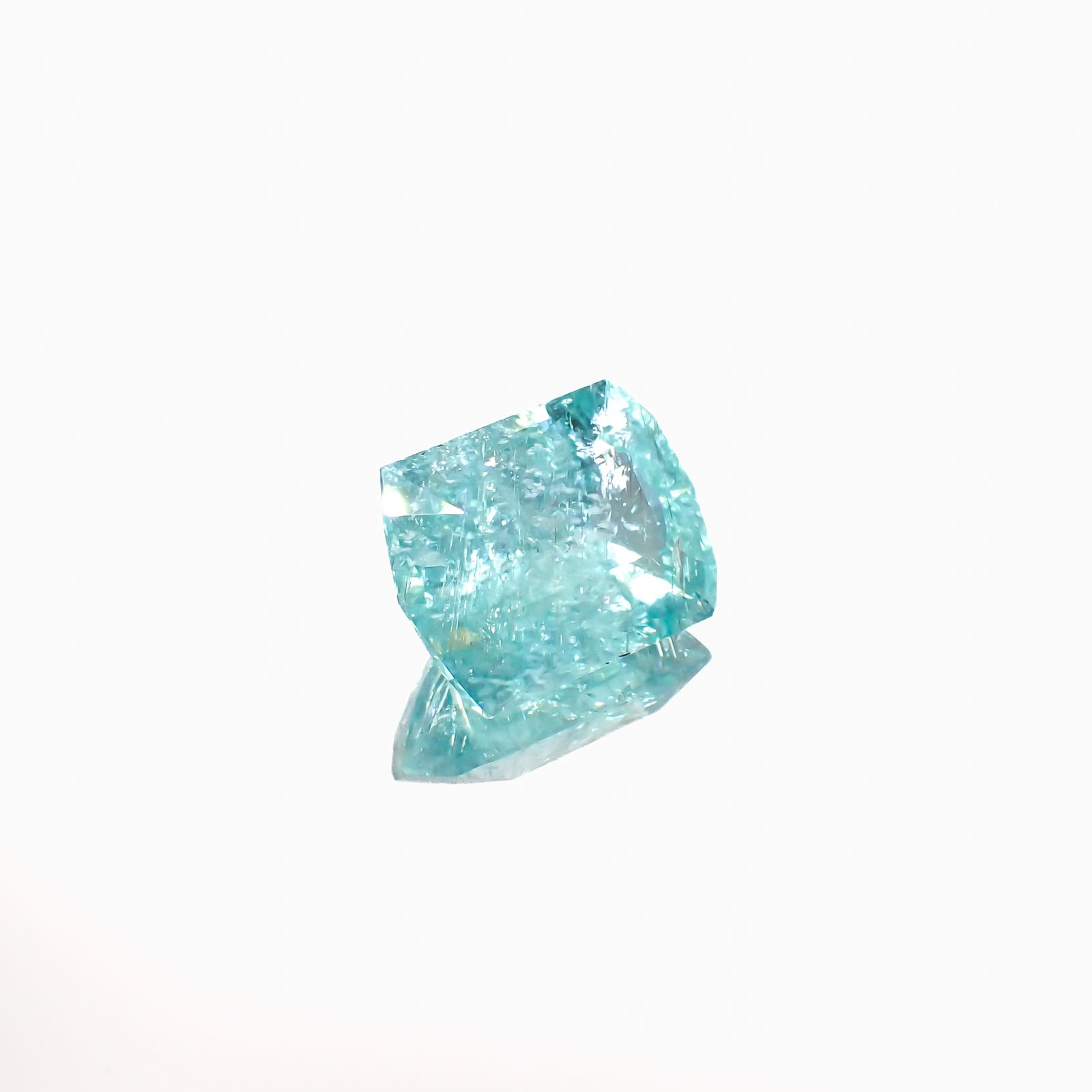 ◇カスタムカット◇パライバトルマリン モザンビーク産 8.89ct[230622508]15.1x11.5mm前後