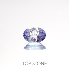 バイカラータンザナイト(宝石名ゾイサイト)タンザニア産 0.71ct 識別済[220515892]7.1x5mm前後