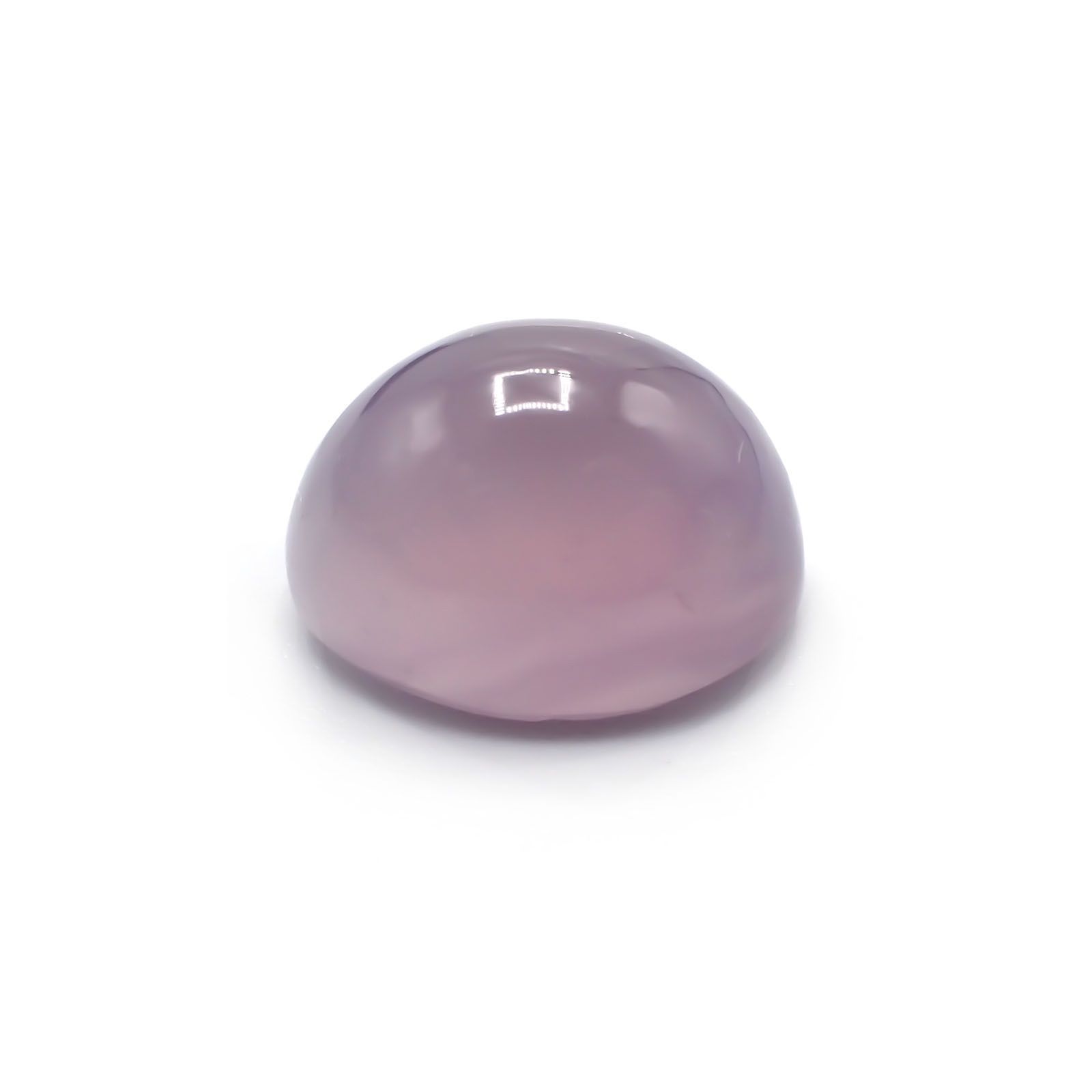 パープルカルセドニー(宝石名カルセドニー)インドネシア産 10.42ct 識別済[231124178]14.2x12.1mm前後