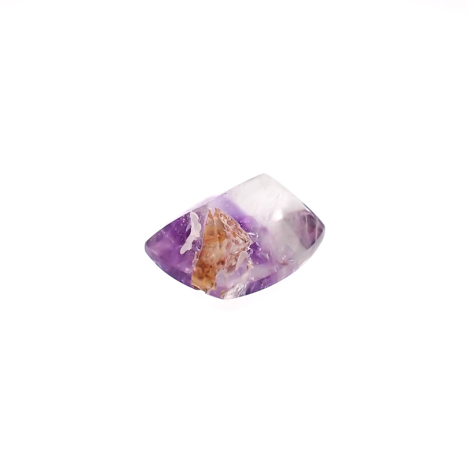アメジストエレスチャル ブラジル産 14.89ct[230119785]17.2x13.9mm前後