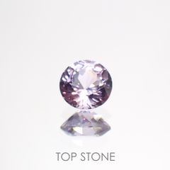 ラベンダーピンクスピネル(宝石名スピネル)ビルマ/マダガスカル産 0.63ct 識別済[220114553]5.2x5.2mm前後