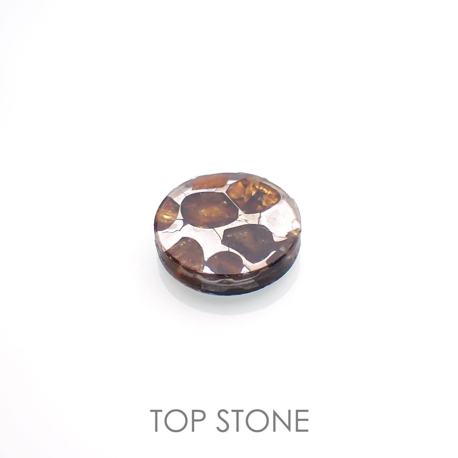 パラサイト隕石Sericho トリプレット 発見地：ケニア 4.43ct[220114157]12.2x12.2mm前後
