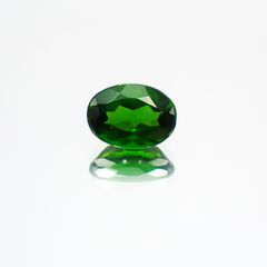 クロムダイオプサイド(宝石名クロム・ダイオプサイド)ロシア産 0.83ct 識別済[231124299]7x5.1mm前後