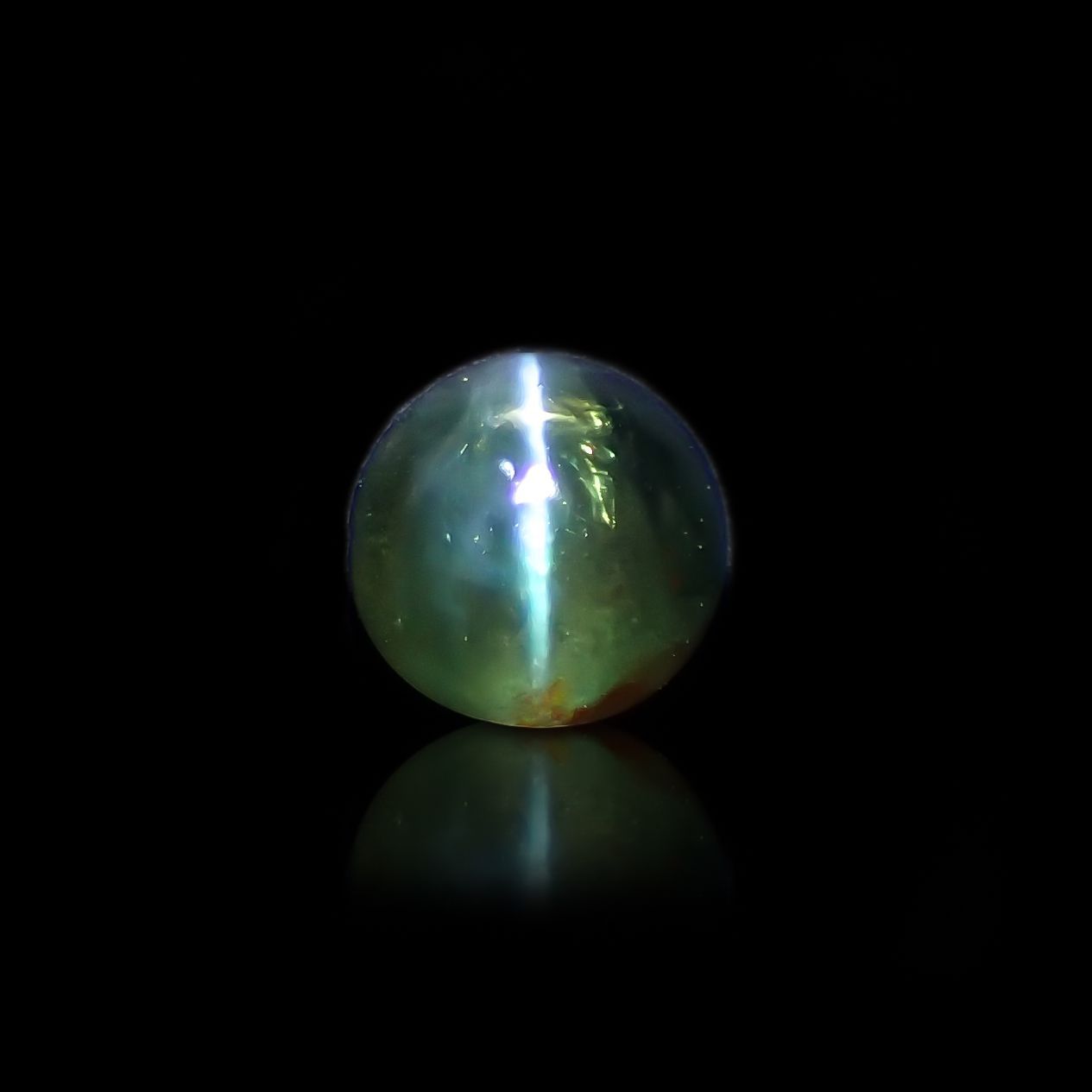 アレキサンドライトキャッツアイ インド産 0.42ct[220114063]4.5x4.5mm前後