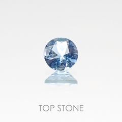 アクアマリン サンタマリアカラー(宝石名アクアマリン) モザンビーク産 0.12ct 識別済[20107047]3.4×3.4mm前後