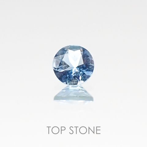 アクアマリン サンタマリアカラー(宝石名アクアマリン) モザンビーク産 0.12ct 識別済[20107047]3.4×3.4mm前後