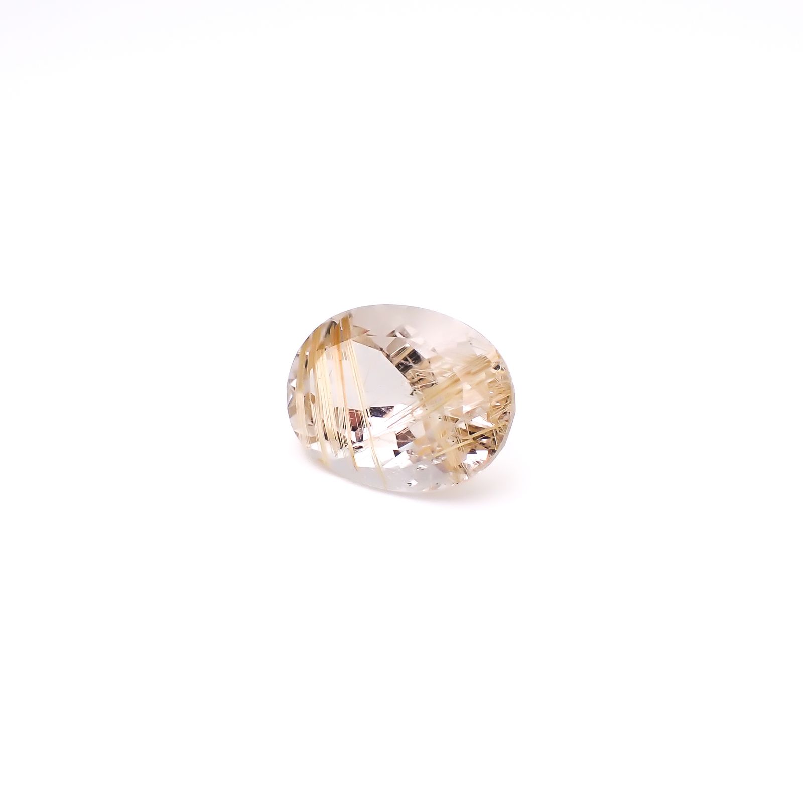 ルチルクォーツ ブラジル産 12.58ct / 17.9x12.8mm前後 [260732402]