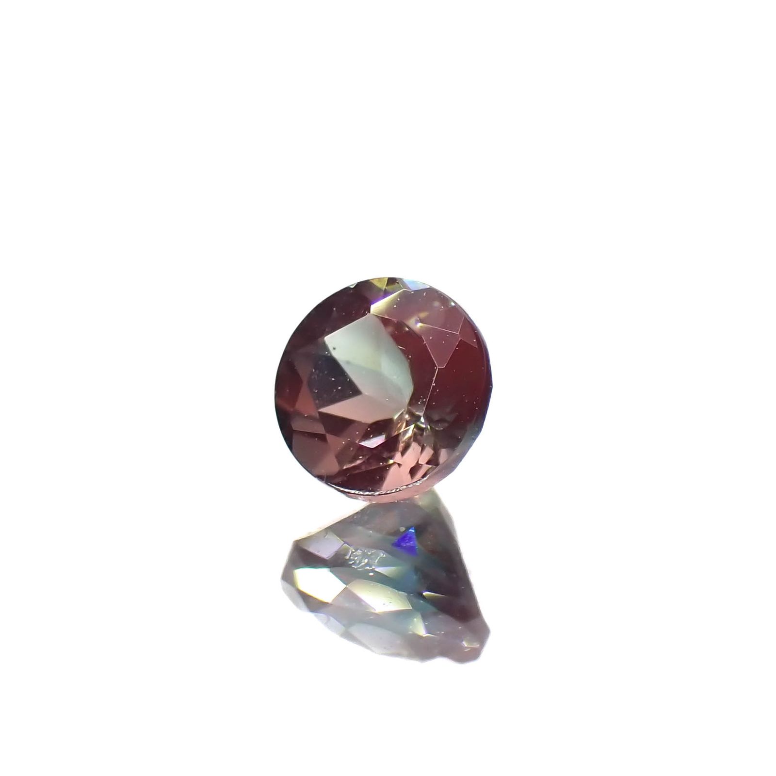 バイカラーアンデシン モンゴル産 0.27ct[230421499]3.8x3.8mm前後
