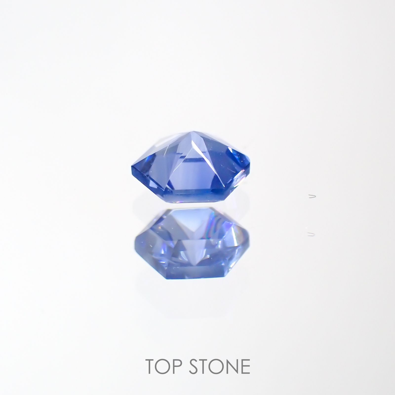 ◇ヘキサゴンカット◇サファイア(宝石名サファイア)マダガスカル産 0.25ct 識別済[220113883]3.5x3.4mm前後