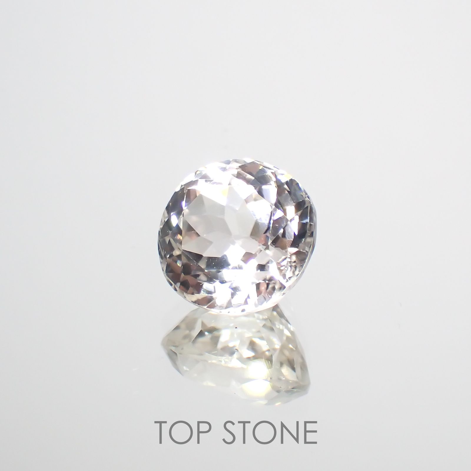 スポジュミン(宝石名スポジュミン)アフガニスタン産 4.71ct 識別済[211113704]10x9.7mm前後