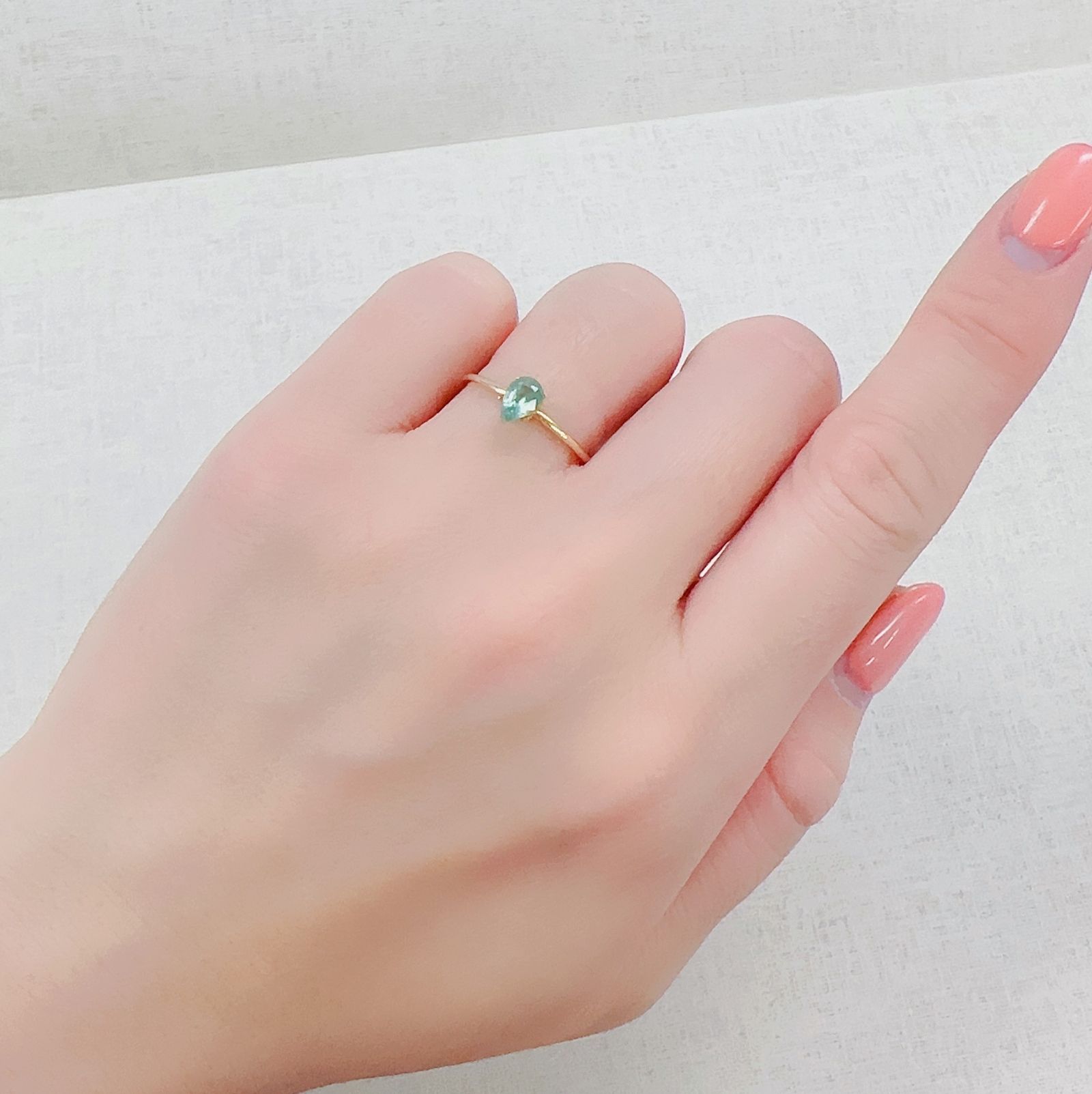 グリーンカイヤナイト タンザニア産 0.52ct[230220580]6x4mm前後