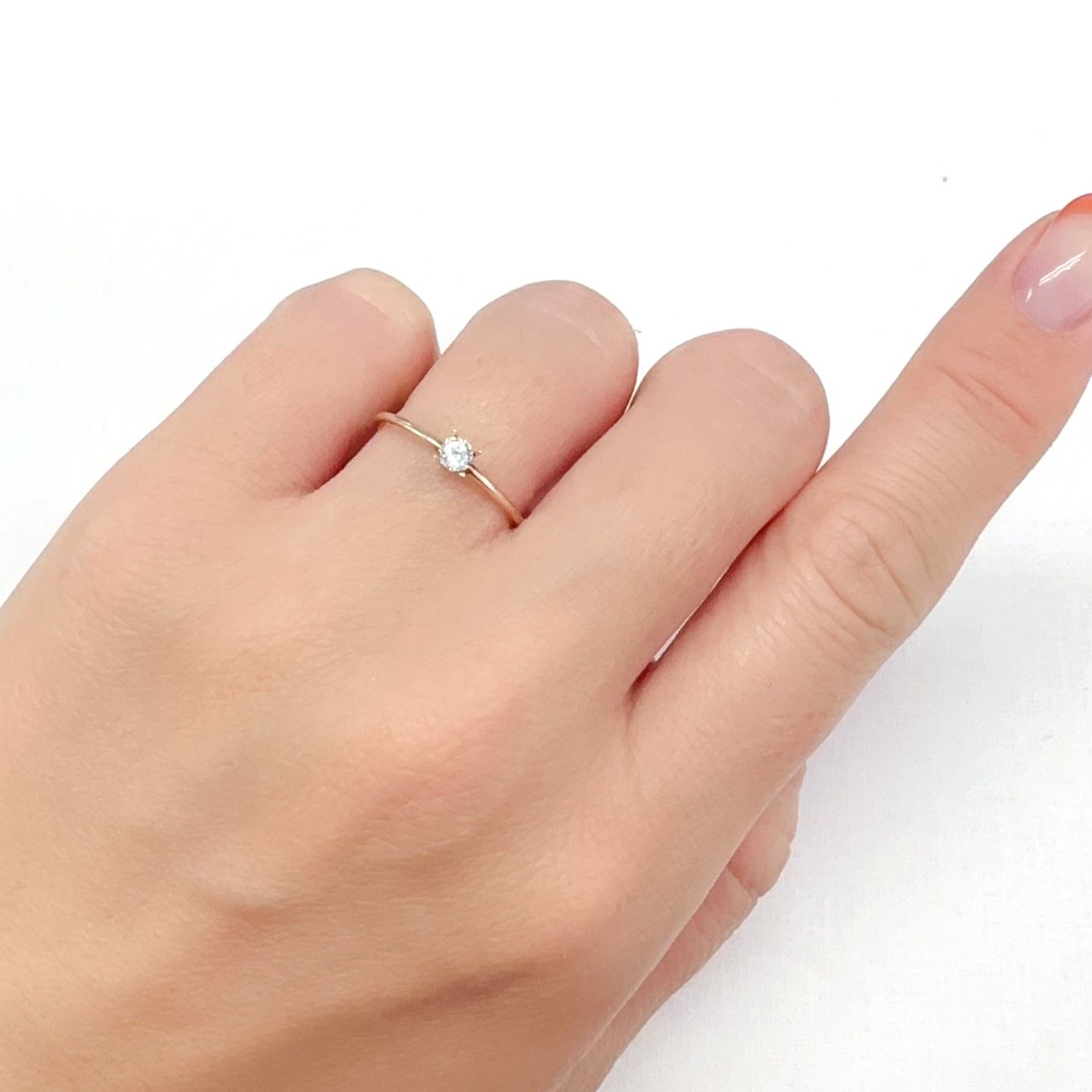 ◇オクタゴンカット◇ダイヤモンド 0.13ct[240427040]3x3mm前後