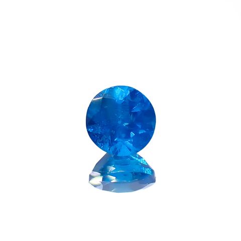 ネオンブルーアパタイト マダガスカル産 0.95ct[240628096]5.9x5.9mm前後