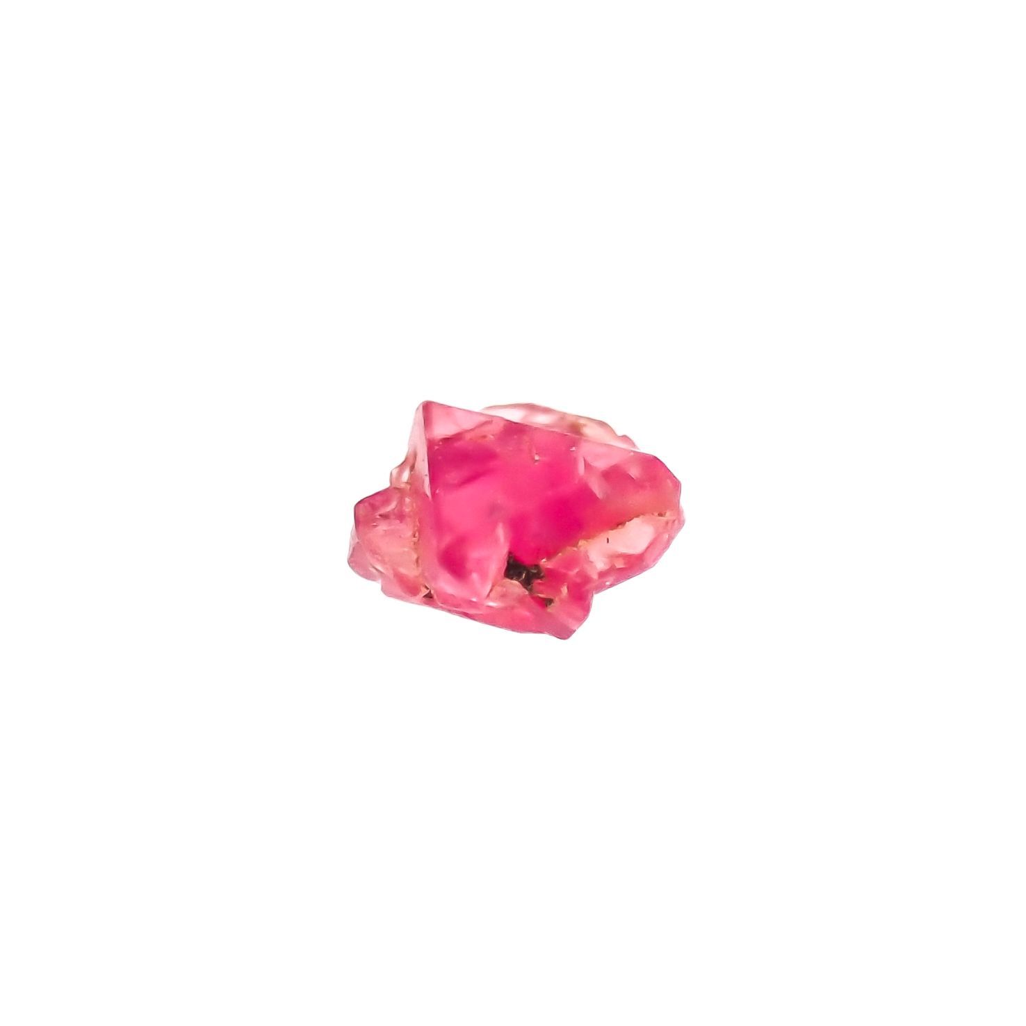 ツインクリスタルスピネル(スピネル式双晶）原石 ビルマ産 0.078ct[231124056]2.8x2.8mm前後
